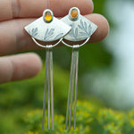 Load image into Gallery viewer, OOAK Vegetal Elira earrings #23 • Ethiopian Opal (ready to ship)
