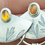 Load image into Gallery viewer, OOAK Vegetal Elira earrings #23 • Ethiopian Opal (ready to ship)
