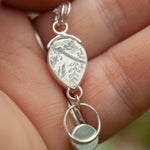 Charger l&#39;image dans la galerie, OOAK Osmose pendant #39 • Rutilated quartz &amp; Kyanite (ready to ship)
