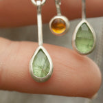 Load image into Gallery viewer, OOAK Leaf necklace #1 • Fern, Kyanite &amp; citrine (ready to ship)
