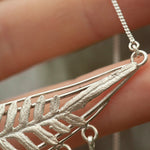 Load image into Gallery viewer, OOAK Leaf necklace #1 • Fern, Kyanite &amp; citrine (ready to ship)
