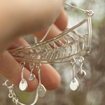 Load image into Gallery viewer, OOAK Leaf necklace #1 • Fern, Kyanite &amp; citrine (ready to ship)
