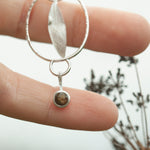 Load image into Gallery viewer, OOAK Leaf pendant #2 • Orange Labradorite (ready to ship)
