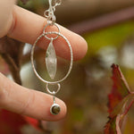 Load image into Gallery viewer, OOAK Leaf pendant #2 • Orange Labradorite (ready to ship)
