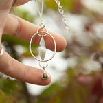 Load image into Gallery viewer, OOAK Leaf pendant #2 • Orange Labradorite (ready to ship)
