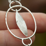 Load image into Gallery viewer, OOAK Leaf pendant #2 • Orange Labradorite (ready to ship)
