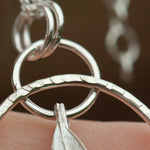 Load image into Gallery viewer, OOAK Leaf pendant #2 • Orange Labradorite (ready to ship)
