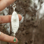 Load image into Gallery viewer, OOAK Leaf pendant #4 • Kyanite (ready to ship)
