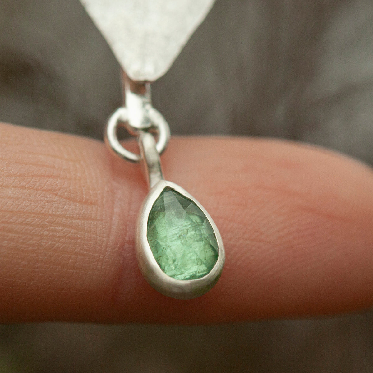 OOAK Leaf pendant #4 • Kyanite (ready to ship)