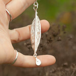 Load image into Gallery viewer, OOAK Leaf pendant #4 • Kyanite (ready to ship)
