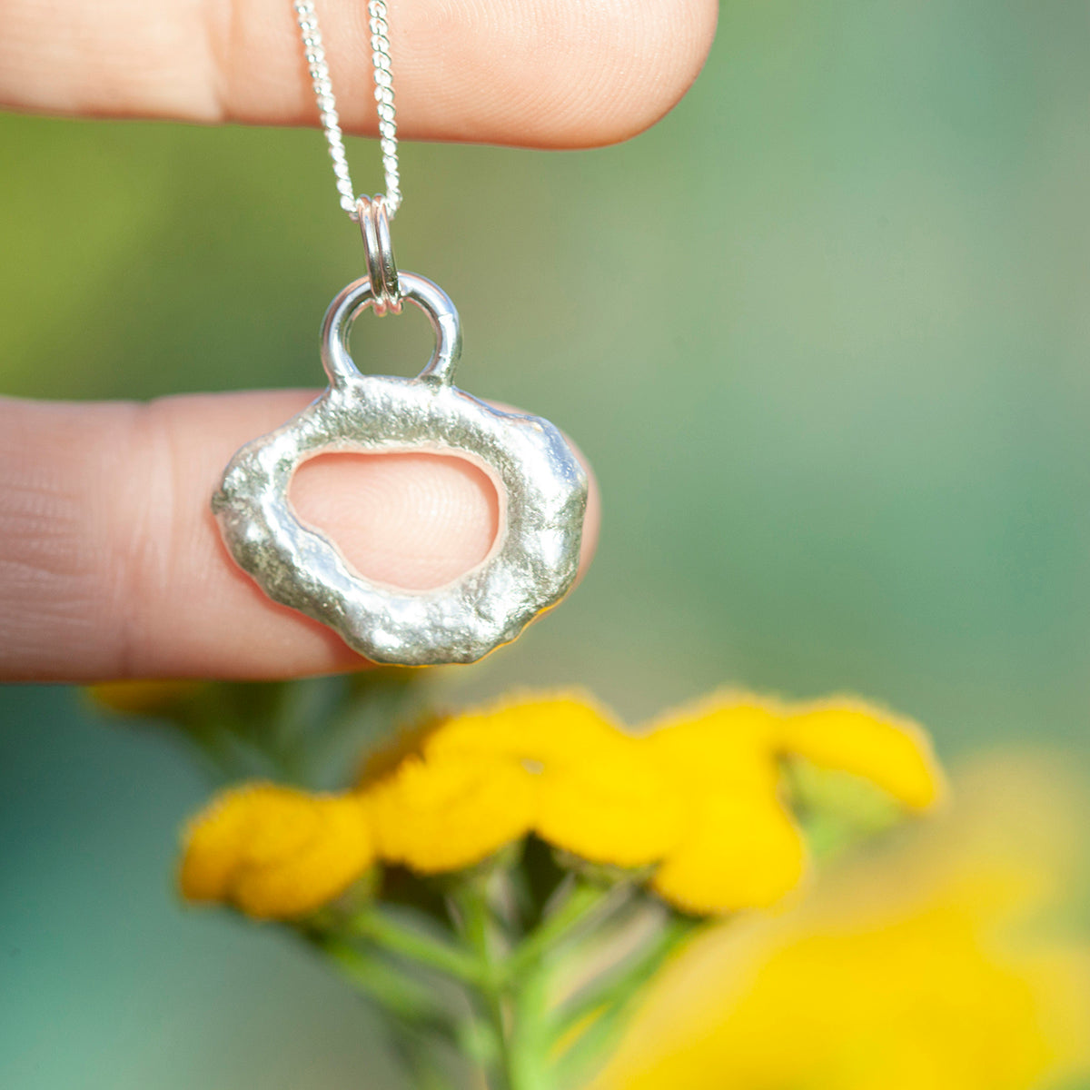 OOAK Silver Tera pendant #1 (ready to ship)