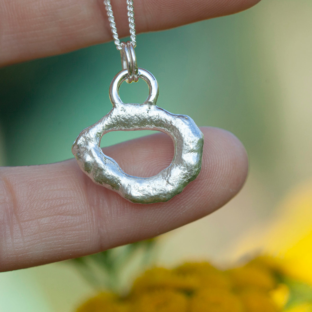 OOAK Silver Tera pendant #1 (ready to ship)