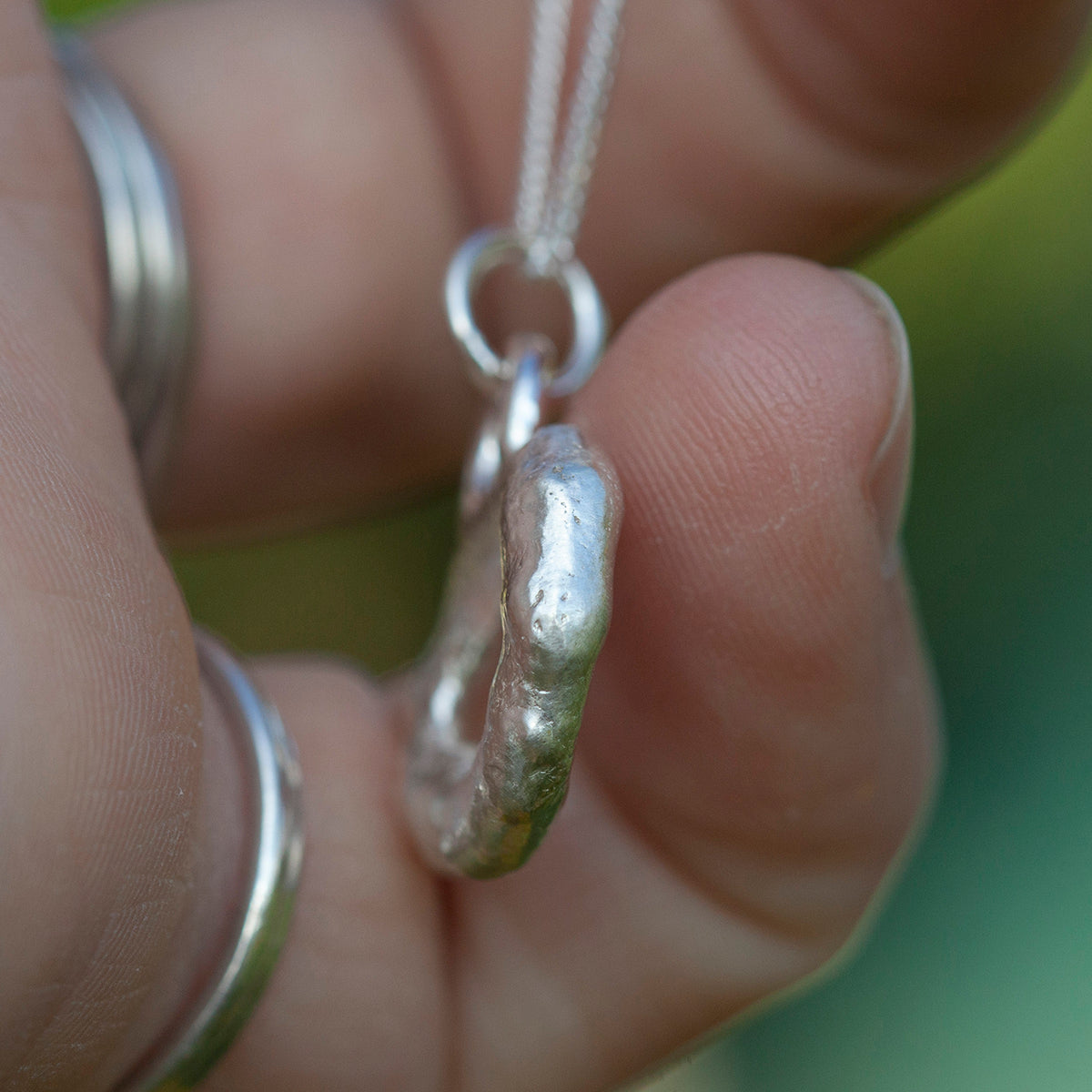 OOAK Silver Tera pendant #1 (ready to ship)