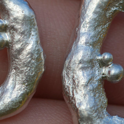 Unikat Tera Ohrringe aus Silber #1 (versandbereit)