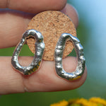 Charger l&#39;image dans la galerie, OOAK Silver Tera earrings #2 (ready to ship)
