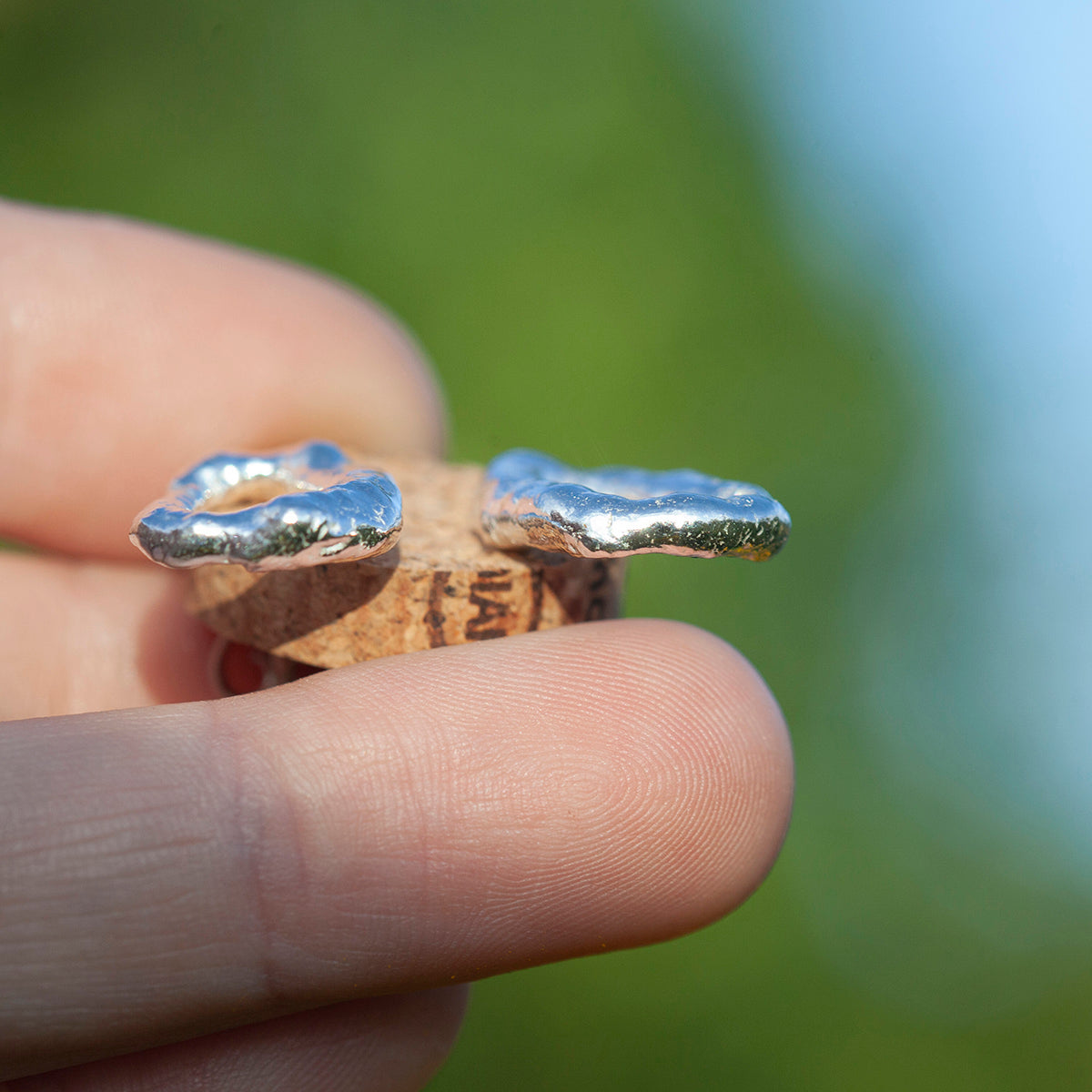 OOAK Silver Tera earrings #2 (ready to ship)