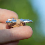 Charger l&#39;image dans la galerie, OOAK Silver Tera earrings #2 (ready to ship)
