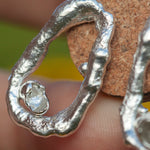 Charger l&#39;image dans la galerie, OOAK Silver Tera earrings #4 (ready to ship)
