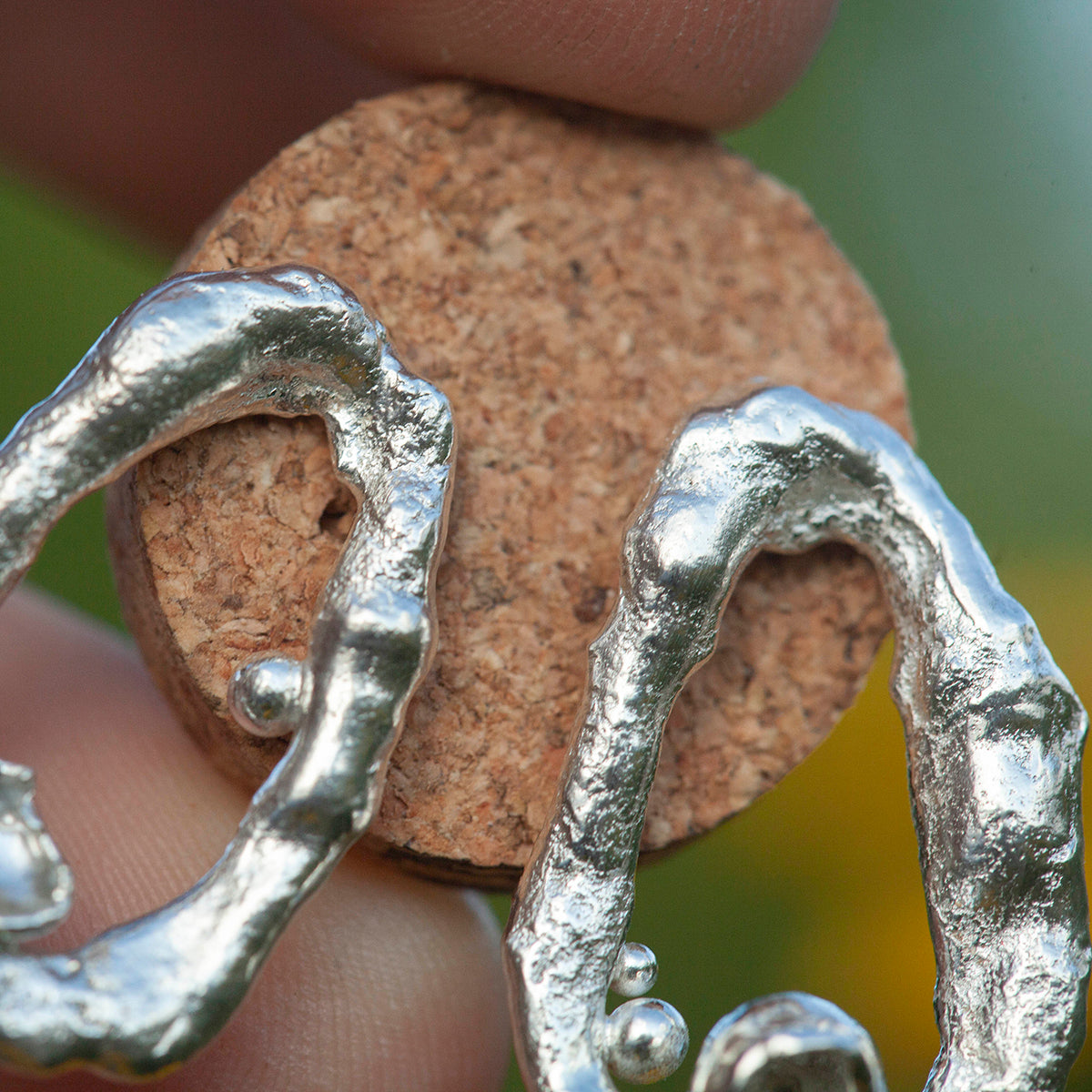 OOAK Silver Tera earrings #4 (ready to ship)