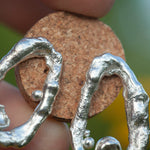 Charger l&#39;image dans la galerie, OOAK Silver Tera earrings #4 (ready to ship)
