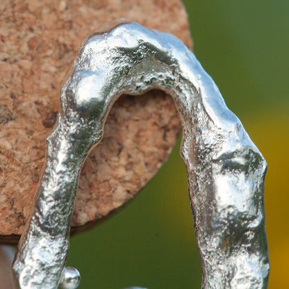 Unikat Tera Ohrringe aus Silber #4 (versandbereit)