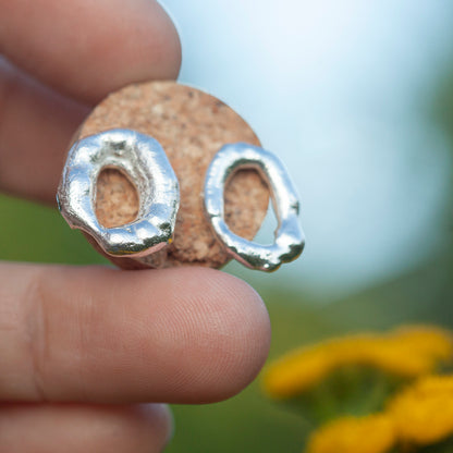 Pièce unique Boucles d'oreilles Tera en argent #5 (prêt à expédier)