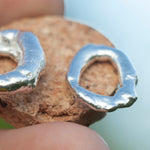 Afbeelding in Gallery-weergave laden, OOAK Silver Tera earrings #5 (ready to ship)
