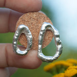 Afbeelding in Gallery-weergave laden, OOAK Silver Tera earrings #6 (ready to ship)
