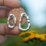 Afbeelding in Gallery-weergave laden, OOAK Silver Tera earrings #6 (ready to ship)

