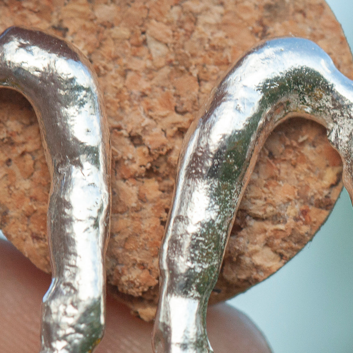 OOAK Silver Tera earrings #8 (ready to ship)