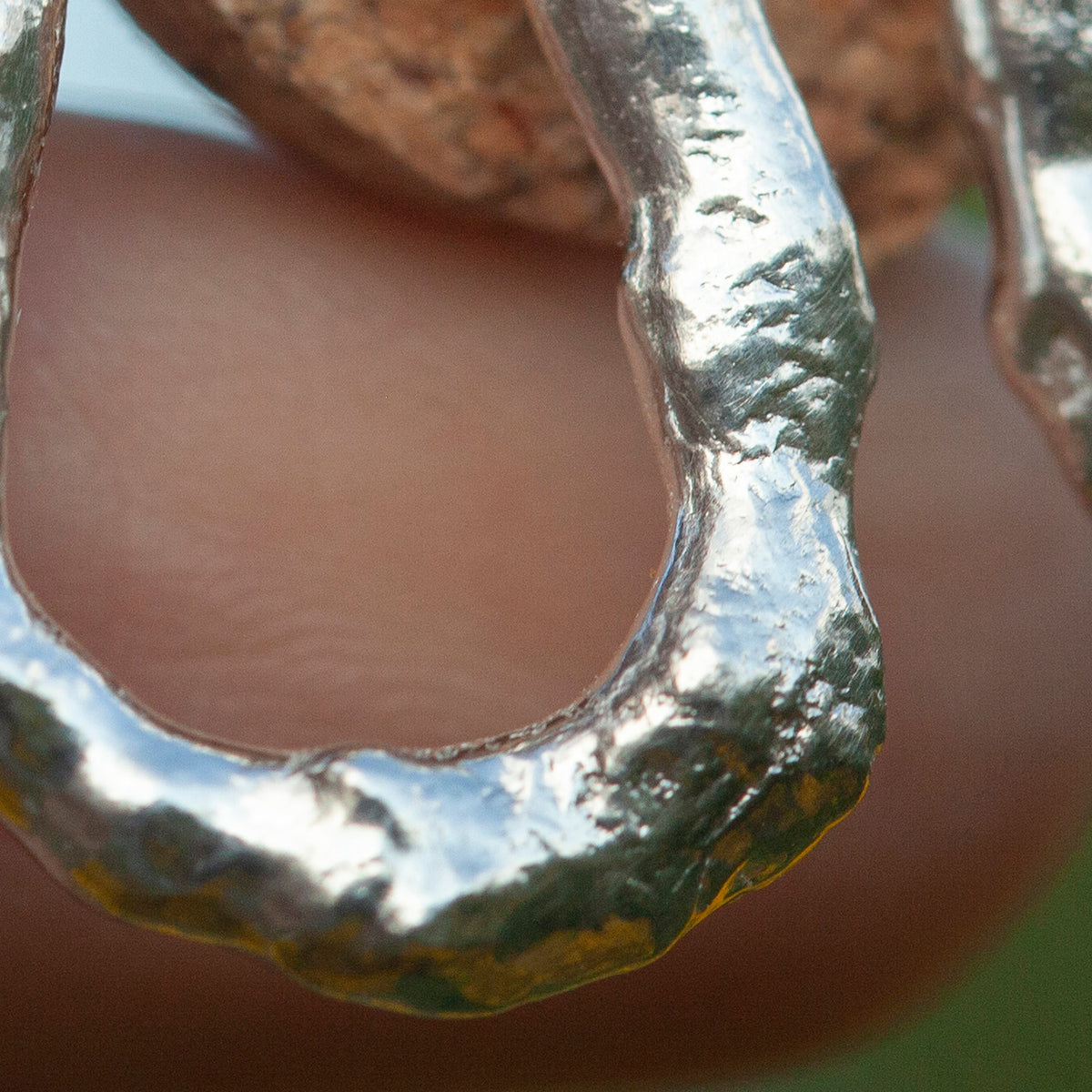 OOAK Silver Tera earrings #8 (ready to ship)