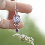 Load image into Gallery viewer, OOAK Osmose pendant #51 ~ with captured plant • Amethyst (ready to ship)
