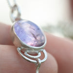 Load image into Gallery viewer, OOAK Osmose pendant #51 ~ with captured plant • Amethyst (ready to ship)
