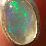 Load image into Gallery viewer, OOAK Osmose pendant #52 ~ with captured plant • Aquamarine &amp; Opal (ready to ship)
