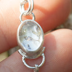 Load image into Gallery viewer, OOAK Osmose pendant #52 ~ with captured plant • Aquamarine &amp; Opal (ready to ship)
