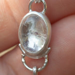 Load image into Gallery viewer, OOAK Osmose pendant #52 ~ with captured plant • Aquamarine &amp; Opal (ready to ship)

