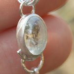 Load image into Gallery viewer, OOAK Osmose pendant #52 ~ with captured plant • Aquamarine &amp; Opal (ready to ship)
