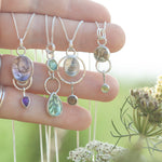 Load image into Gallery viewer, OOAK Osmose pendant #51 ~ with captured plant • Amethyst (ready to ship)
