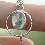 Load image into Gallery viewer, OOAK Osmose pendant #57 ~ with captured plant • Rutilatez Quartz &amp; Labradorite (ready to ship)
