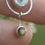 Load image into Gallery viewer, OOAK Osmose pendant #57 ~ with captured plant • Rutilatez Quartz &amp; Labradorite (ready to ship)
