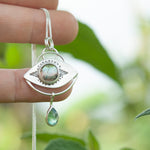 Load image into Gallery viewer, OOAK Healing Tears silver pendant #5 • Labradorite &amp; Kyanite (ready to ship)
