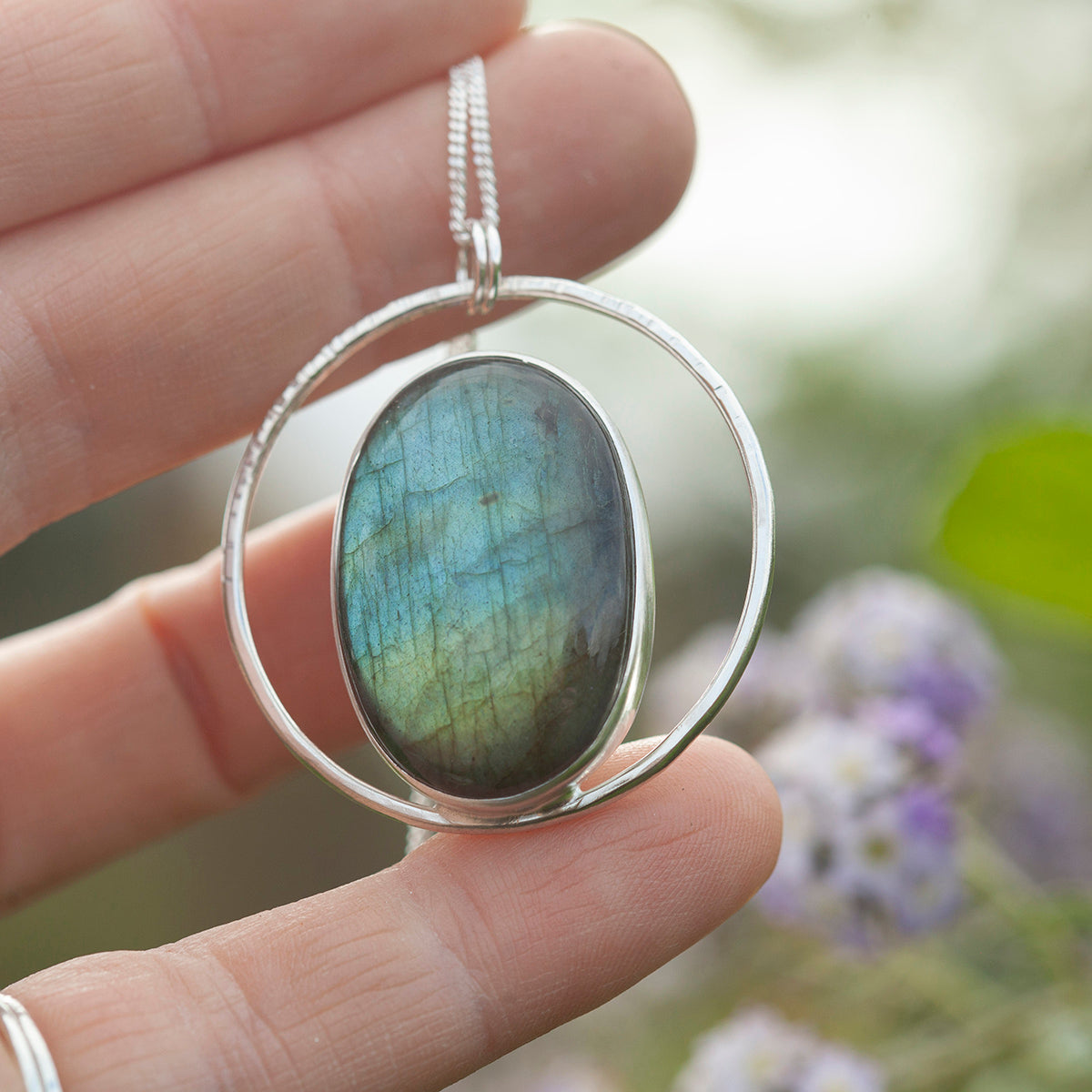 OOAK Mae pendant in silver #42 • Labradorite (Ready to ship)