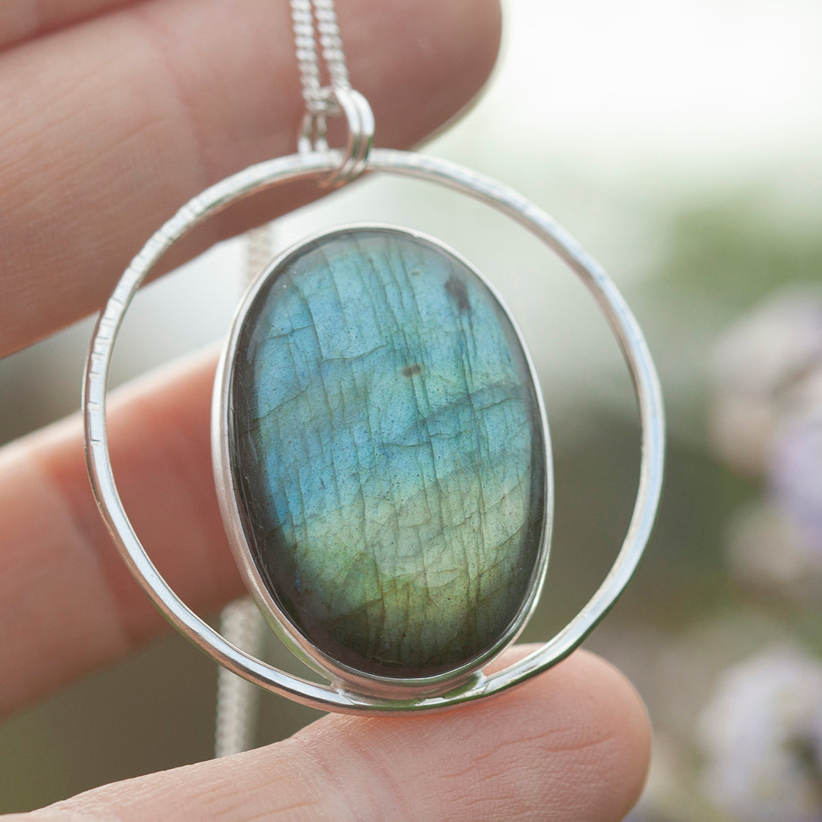 OOAK Mae pendant in silver #42 • Labradorite (Ready to ship)