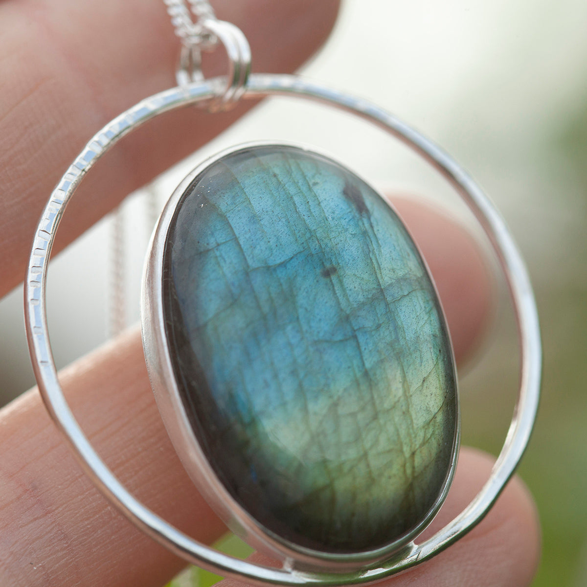OOAK Mae pendant in silver #42 • Labradorite (Ready to ship)