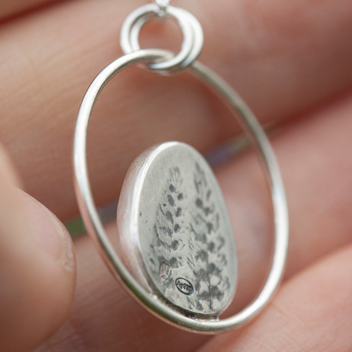 Pendentif Mae en argent pièce unique #16 • Chrysoprase  (prêt à expédier)