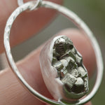 Charger l&#39;image dans la galerie, OOAK Mae pendant in silver #29 • Druzy Pyrite (Ready to ship)
