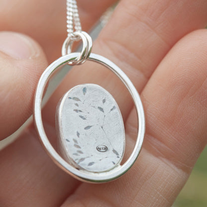 OOAK Mae pendant in silver #30 • Druzy Pyrite (Ready to ship)