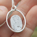 Cargar imagen en el visor de la galería, OOAK Mae pendant in silver #30 • Druzy Pyrite (Ready to ship)
