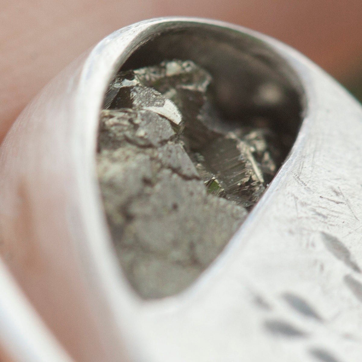 OOAK Mae pendant in silver #31 • Druzy Pyrite (Ready to ship)