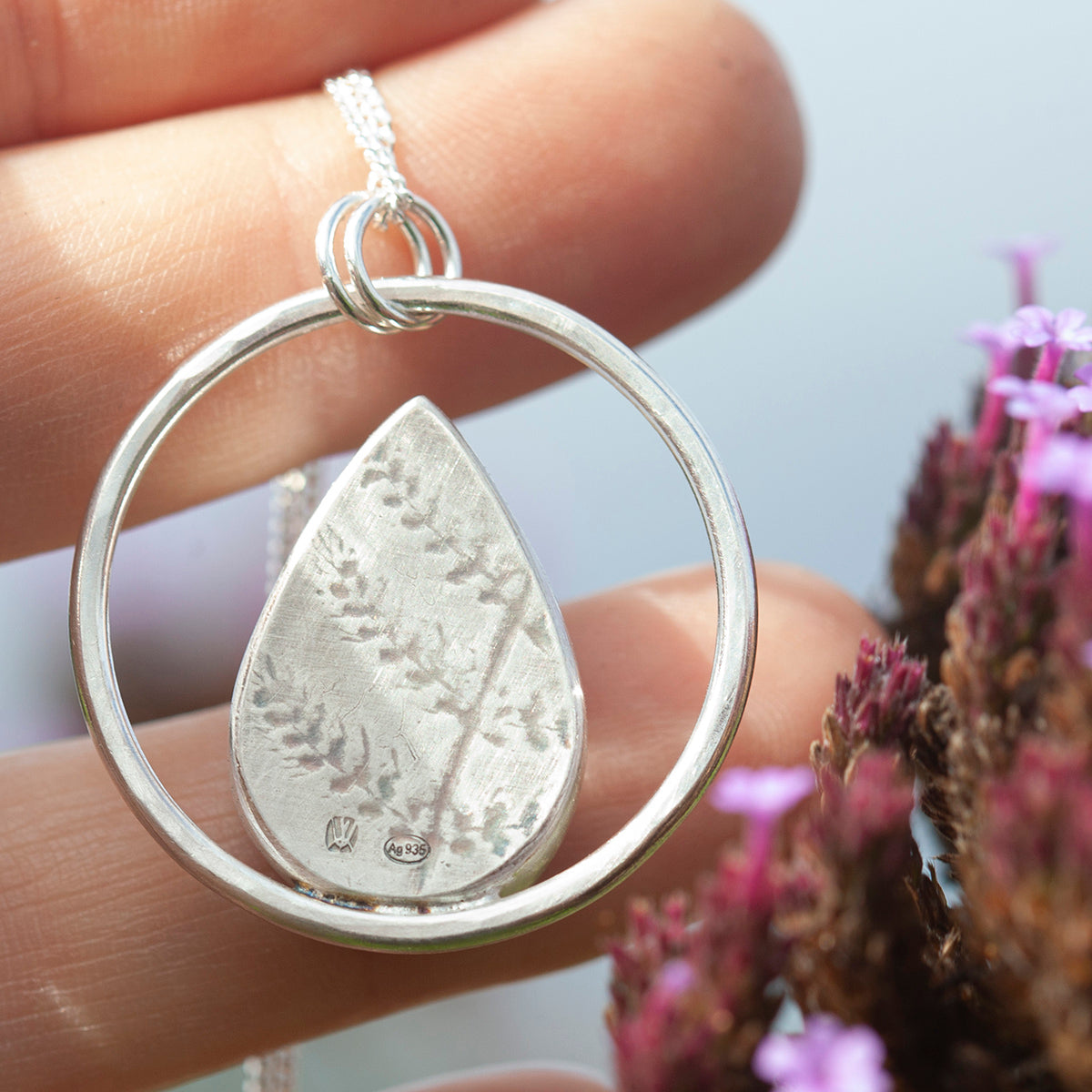 OOAK Mae pendant in silver #34 • rough Labradorite (Ready to ship)